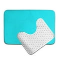 thumbnail image 6 of Yiaed Aqua Print Bathroom Mat Set 2 Pieces Mat Anti-Skid Pad Ultra Soft and Absorbent Bathroom Bath Mat Contour Bath Rugs for Toilet Base, 6 of 6