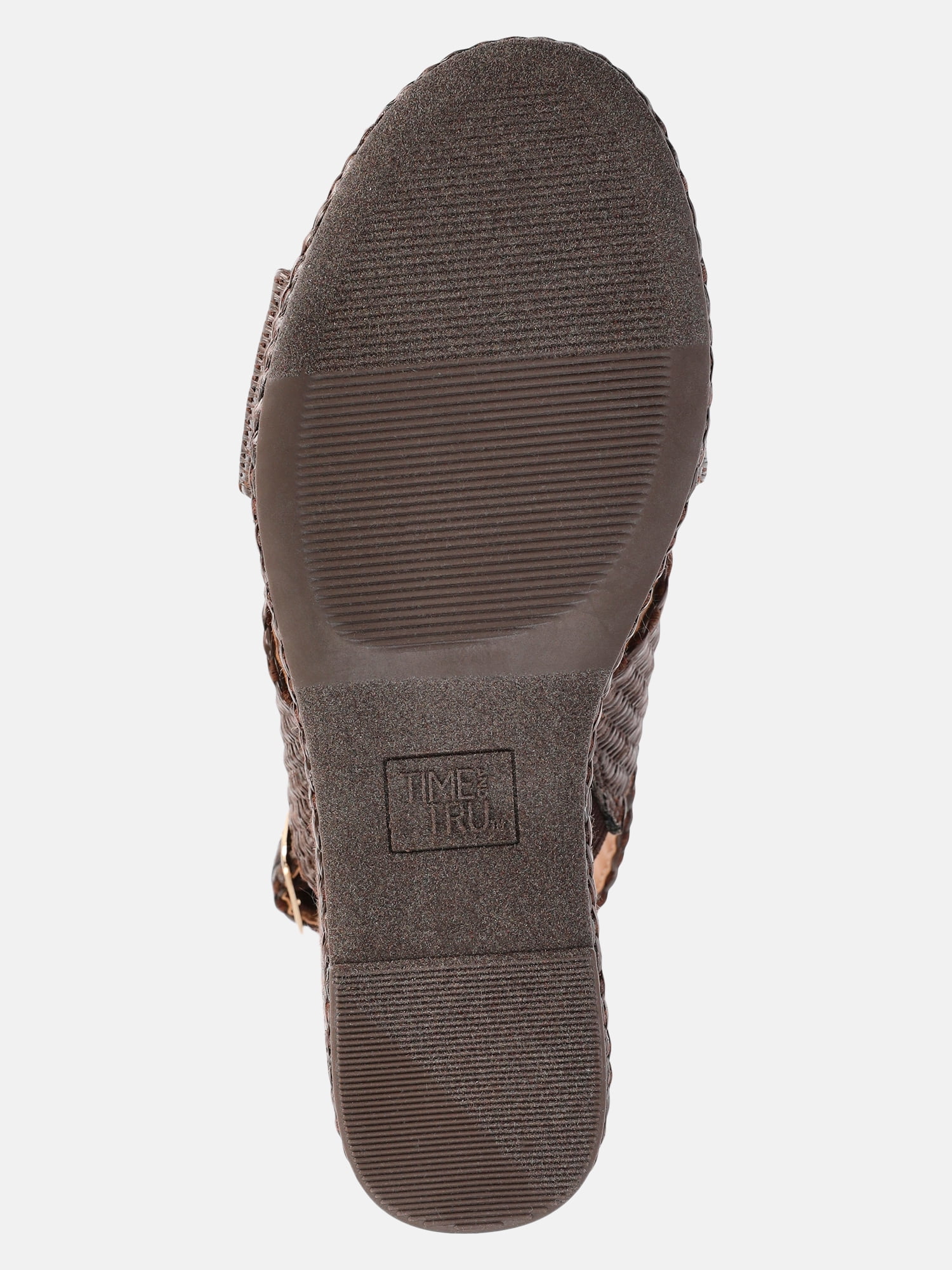 Time and Tru Women's Crossband Wedge Sandals