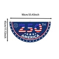 thumbnail image 3 of Patio & Garden Decor Patriotic USA 250th Anniversary Flag Banner 1776-2026 Semicircular Bunting Banner 4th of July Commemorative Stars and Stripes Decoration for Independence Day Outdoor Yard Fence, 3 of 6