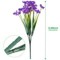thumbnail image 5 of Morttic 6 Bundles Artificial Flowers Outdoor UV Resistant Fake Flowers No Fade Faux Plastic Plants Garden Home Wedding Farmhouse Decor(Purple), 5 of 7