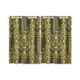 thumbnail image 3 of CADecor Baroque Flower Pattern Alphabet L Window Treatment Panel Curtains Window Curtain Kitchen Curtain,Two Piece 26x39 Inches, 3 of 4