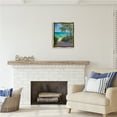 thumbnail image 2 of Stupell Industries Caribbean Beach View Nature Painting Gold Floater Framed Art Print Wall Art, 17 x 21, 2 of 9