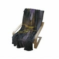 thumbnail image 4 of Landscape Soft Flannel Fleece Throw Blanket, Idyllic Scenery at Night with a Stone Lantern Fireflies and Forest Trees Swamp, Cozy Plush for Indoor and Outdoor Use, 50" x 60", Multicolor, by Ambesonne, 4 of 6