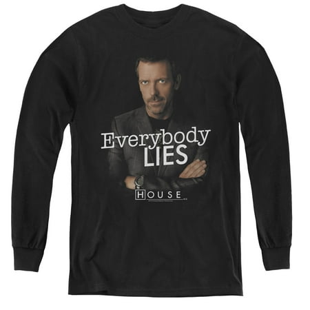 House - Everybody Lies - Youth Long Sleeve Shirt -