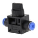 thumbnail image 1 of Colocaciones Rápidas de junta Neumática Del Conector Neumático de 4 Mm-12 Mm Empujar Hacia Tamaño de montaje de 4 mm, 1 of 7