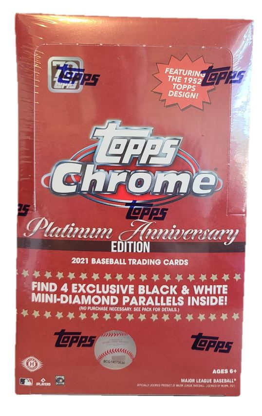 2021 Topps Chrome Platinum Anniversary Baseball Lite Hobby Box