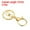 Golden, variant on Uxcell Key Chain Ring Lobster Clasp Keyring Trigger Clip Keychain Holder for Arts Crafts Silvery