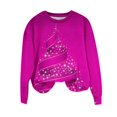thumbnail image 2 of WXLWZYWL Christmas Sweatshirt for Women Plus Size 3D Print Novelty Pullover Tops Casual Dressy Blouse 2024 Xmas Trendy Tops, 2 of 4