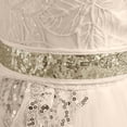 thumbnail image 6 of Timoontee Flower Girl Baby Girl Lace Embroidery Tutu Dress Pageant Formal Birthday Party Dress Christening Baptism Gown Mesh Princess Bow Dress Beige 3-4 Years, 6 of 8