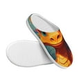 thumbnail image 3 of Lsque Colorful Flower Chameleon Pattern Womens Comfort Cotton on Scuff With Memory Foam and Anti-skid Sole Slipper-42/43, 3 of 7
