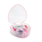 Claire's Club Girls' Heart Makeup Set for Little Girls, Pink Case, Cute Gift, 01177