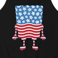 thumbnail image 3 of SpongeBob SquarePants - Silhouette Stars Stripes - Men's Jersey Tank Top, 3 of 6