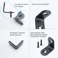 thumbnail image 4 of Unique Bargains Angle Brackets Stainless Steel Coner Connection Fasten w Screw 25x25mm, 8pcs, 4 of 7