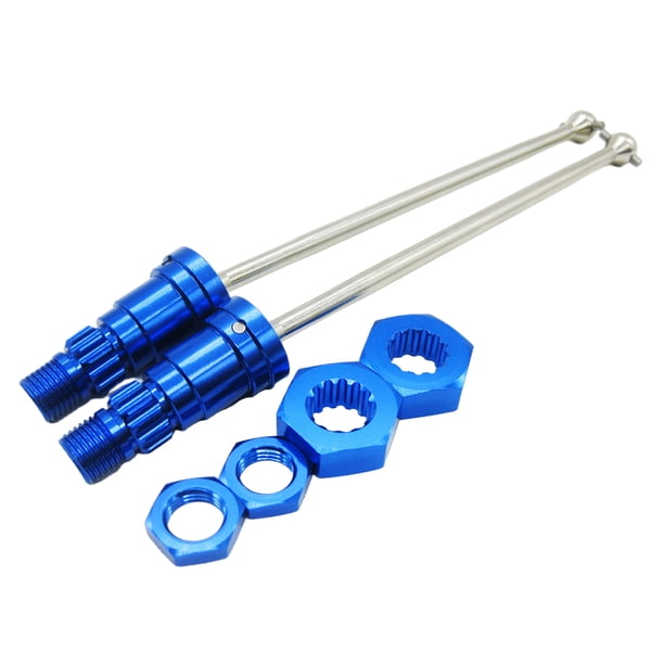 Tholdsy RCGOFFLOW 2 uds diseño estriado de aleación de aluminio junta de transmisión Universal para 1/5 Rc junta de transmisión Universal Kits de construcción modelo Azul oscuro