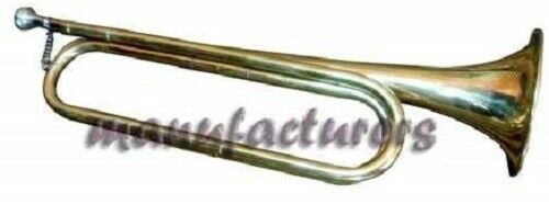 Sai Musical Trumpet Bugle Nicely Tuned BRASS- with Case Mouthpiece