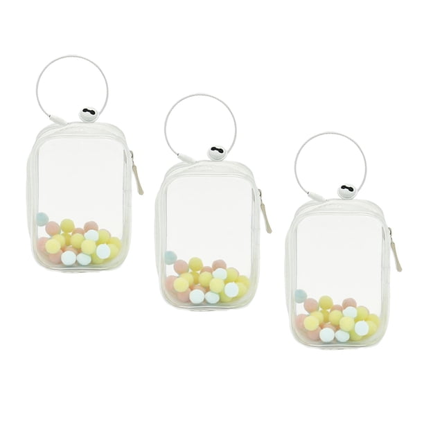 Organizador de muñecas pequeño, organizador colgante, estuche de almacenamiento para minifiguras para muñecas. Cuadrado Blanco