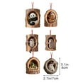 thumbnail image 3 of Beautynvta 6 Pcs Forest Animal Christmas Ornaments, 3.15'' Cute Forest Animal in Tree Hole Ornaments for Christmas Tree, Personalized Acrylic Hanging Ornament, Gifts for Animals Lovers, 3 of 6