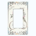 thumbnail image 5 of Metal Light Switch Plate Cover Vintage Paris Floral Eiffel Tower Card PRS023, 5 of 13