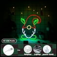 thumbnail image 3 of UPONRAY Christmas Gnome Neon Signs, 15"*12.3" Dimmable & USB-Powered LED Neon Light, Stylish Wall Decor for Christmas Tree, Bed Room, Living Room, Party, Bar, 3 of 13