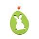 thumbnail image 5 of Adorno colgante de madera con texto en inglés "Happy Easter" para decorar el hogar en vacaciones. Conejo Hueco Verde, 5 of 9
