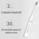thumbnail image 3 of Cepillo de dientes eléctrico USB Carga rápida Cepillo de dientes impermeable Negro Jormftte HMHZ1585-1, 3 of 5