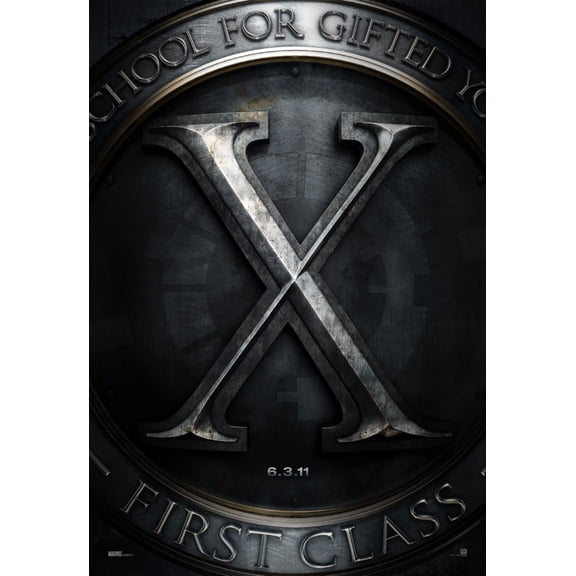 x Men First Class Movie Poster 24In x 36In Art Poster 24x36 Multi-Color Square Adults Best Posters