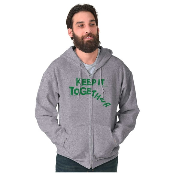 Sarcastic Keep It Together Joke Zip Up Hoodie Men's Women's Brisco Brands S