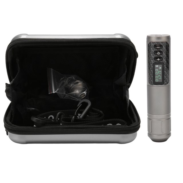 Máquina de tatuaje RCA, bolígrafo inalámbrico 2 en 1 con fuente de alimentación para tatuaje, kit de bolígrafo inalámbrico para tatuaje impulsado por el rendimiento