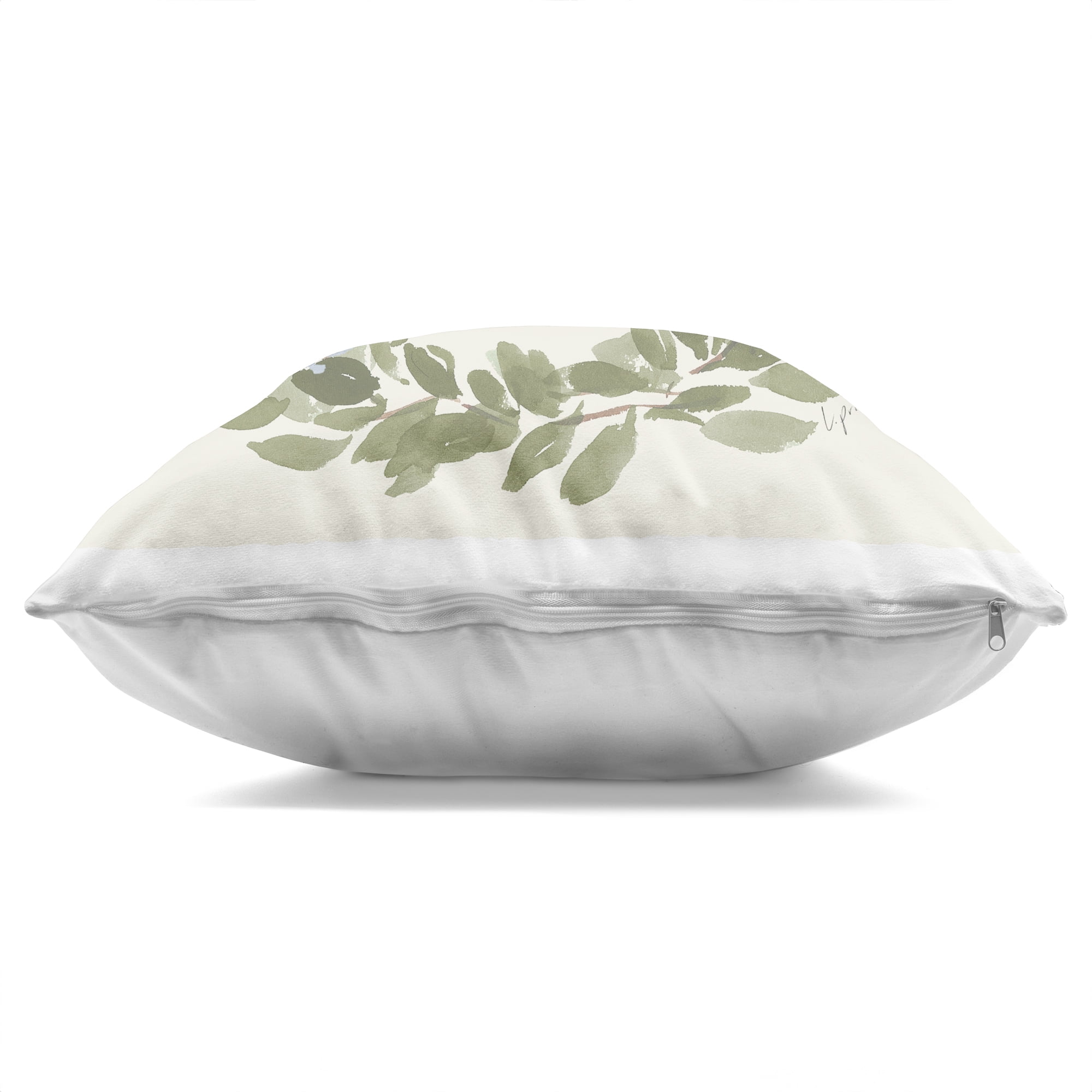 Stupell Industries Honey Bee in Blue Wreath Decorative Printed Throw Pillow, design by Lucille Price