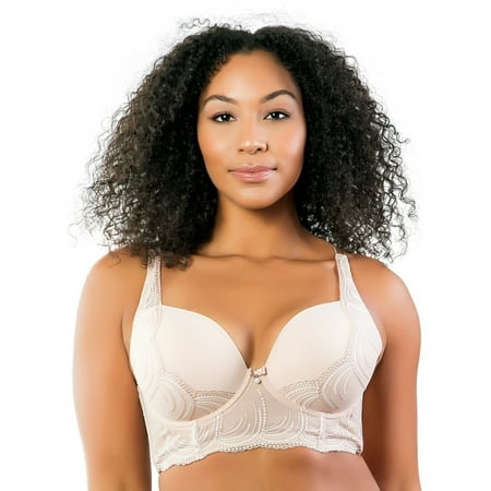

PARFAIT Women s Pearl Longline Plunge Bra - Cameo Rose - 38J