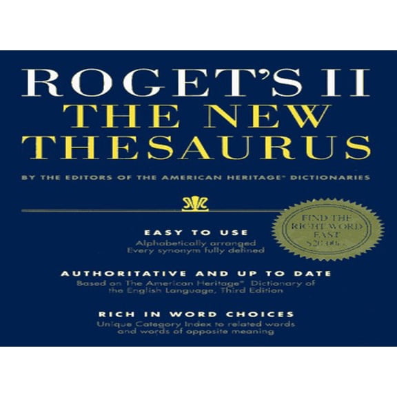Pre-Owned Roget's II: The New Thesaurus Paperback