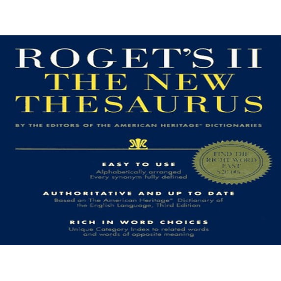 Pre-Owned Roget's II: The New Thesaurus (Hardcover) 0395687225 9780395687222