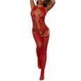 thumbnail image 1 of Kmbangi Lingerie Sexy Sans Manches Réversible en Mesh Transparent Creux, 1 of 7