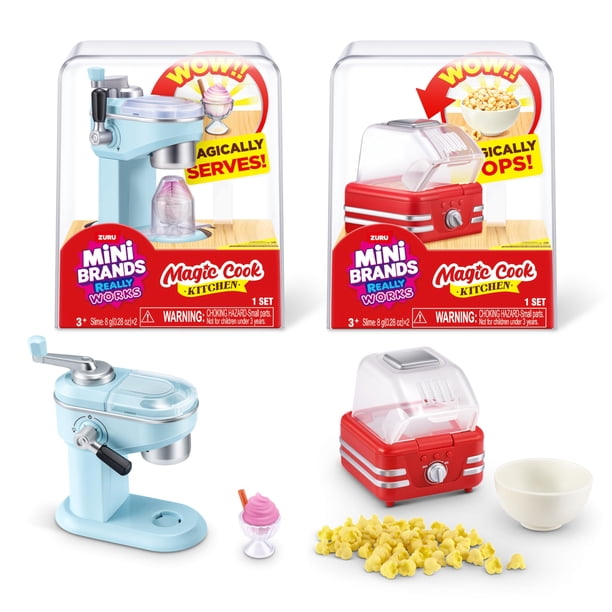 Mini Brands Magic Cook: set de máquina de helados y palomitas
