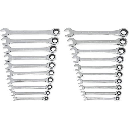 

GEARWRENCH 20 Pc. Ratcheting Combination Wrench SAE/Metric - 35720A-02