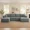 Light gray, variant on VERDECORE 127" U-Shaped Modular Boneless Cloud Sectional Sofa, Modern Corduroy Deep Seat Couch, No Assembly Required for Living Room, Black