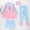 Pink1, variant on YANGXINX Girls Long Sleeve Swimwear 2 Piece Rash Guard Long Sleeve Swimsuit with UPF Sun for Toddler Kid and Youth high waisted swimsuits for girl