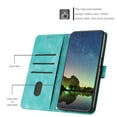 thumbnail image 5 of Allytech Retro Wallet Case for Samsung Galaxy A05S, Synthetic Leather Inner TPU Flip Folio Stand Hand Wrist Cards Holder Shockproof Wallet Cover for Galaxy A05S - Green, 5 of 10