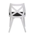 thumbnail image 5 of LumiSource White Textured Wood, Charcoal Fabric Charlotte Chair - Set of 2, 5 of 8