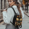 thumbnail image 3 of Eheartsgir Vintage Moth Moon Print Small Backpack, Adjustable Strap Polyester Mini Backpack for Travel Work, Lightweight Mini Backpack for Women, 3 of 8