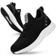 thumbnail image 1 of Zapatillas Feethit para mujer, tenis y correr, zapatillas ligeras e informales para viajes, gimnasio, trabajo, camarera, enfermera, en blanco y negro, 8, 1 of 6