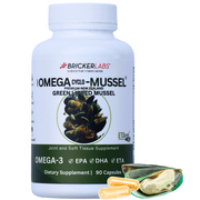 Omega Cyclo-Mussel Premium NZ Green Lipped Mussel Capsules Omega-3 Rich Joint Health Supplement 90ct