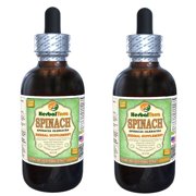 Spinach (Spinacia Oleracea) Glycerite, Organic Dried Leaf Powder Alcohol-FREE Liquid Extract (Herbal Terra, USA) 2x4 oz