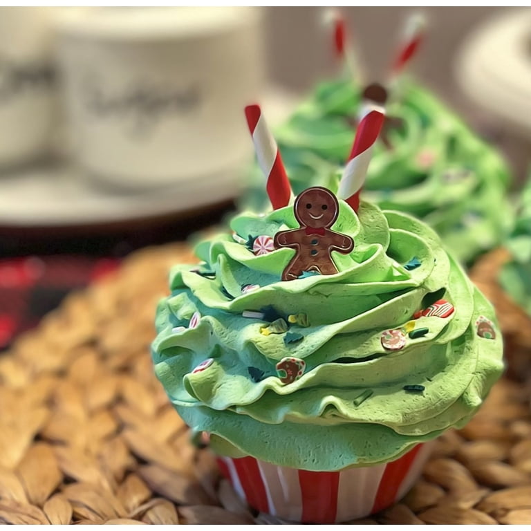 Dezicakes Fake Cupcake – Weihnachts-Schokoladen-Lebkuchenmann-Deko, Nicht Essbar
