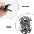 thumbnail image 3 of 50 Sets Sew-on Snap Buttons Metal Snaps Fasteners Press Studs Buttons for Sewing,  3/4" 19mm(Gun Black), 3 of 9