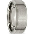thumbnail image 4 of Titanium Brushed And Polished 8mm Beveled Edge Band (Size 10) Made In China tb115-10, 4 of 5