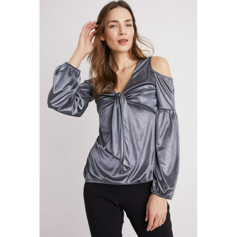 Dressbarn cold shoulder tops top