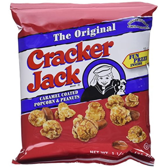 Cracker Jack Caramel Coated Popcorn & Peanuts 1.25 Oz. Bag (1 Single Bag)