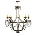 thumbnail image 4 of Meyda Tiffany 156609 Antonia 8 Light 38" Wide Crystal Candle Style Chandelier - Antique, 4 of 6