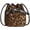 Brown, variant on YOUI-GIFTS Women's Cotton Drawstring Bucket Bag Crossbody Bag Leopard Print Shoulder Bag Handbag Purse with Lock Closure